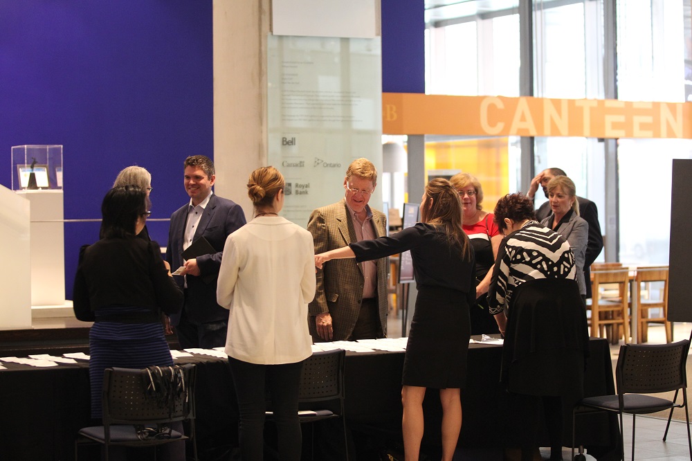 Registration gets under way at the Spring 2015 Executive Forum