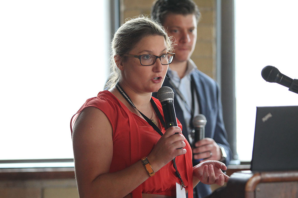 Federica Aperio, Global Practice Leader, Ebiquity, addresses the Forum