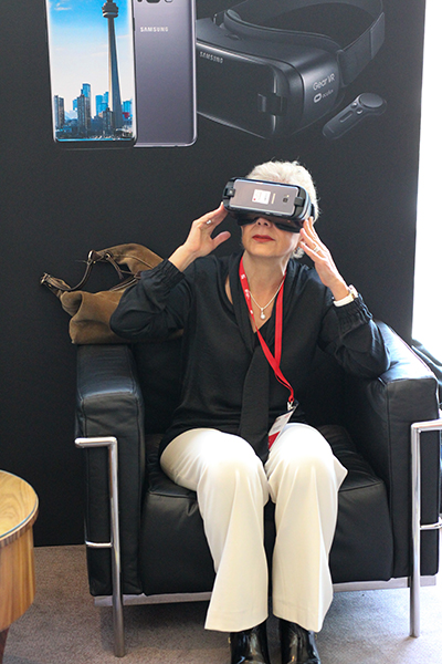 Samsung’s Virtual Reality experience entertained delegates
