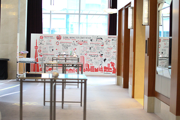 Scriberia illustrated the day’s events