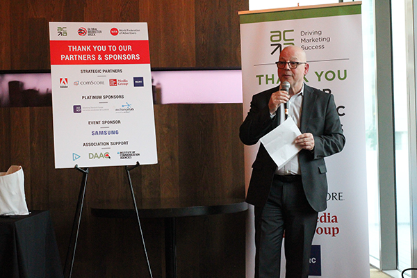 Ron Lund welcomes guests to Global Marketer Week