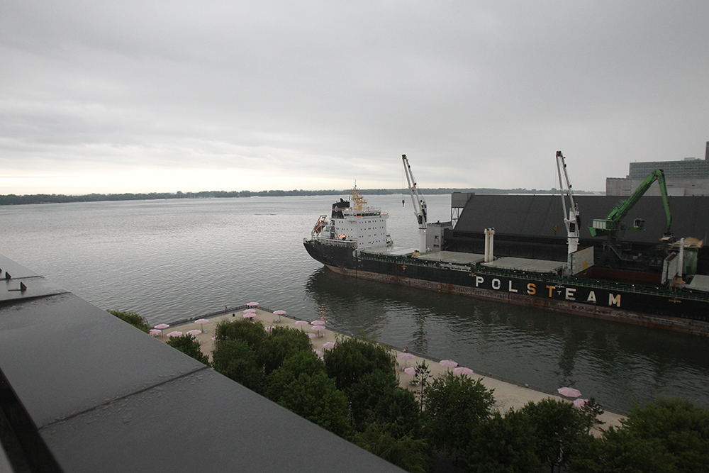 A view of the waterfront from Corus Quay