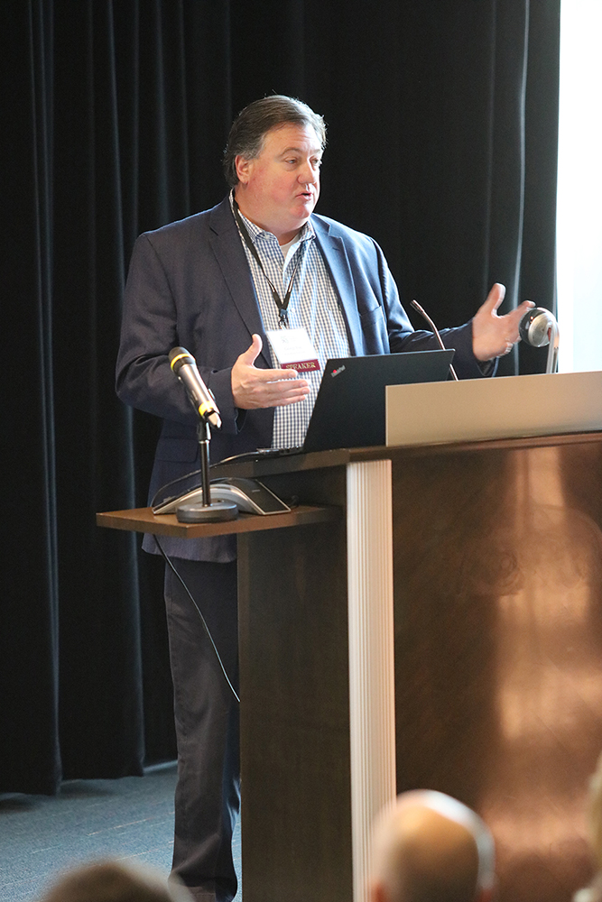 George Ivie, CEO, Media Rating Council, presents